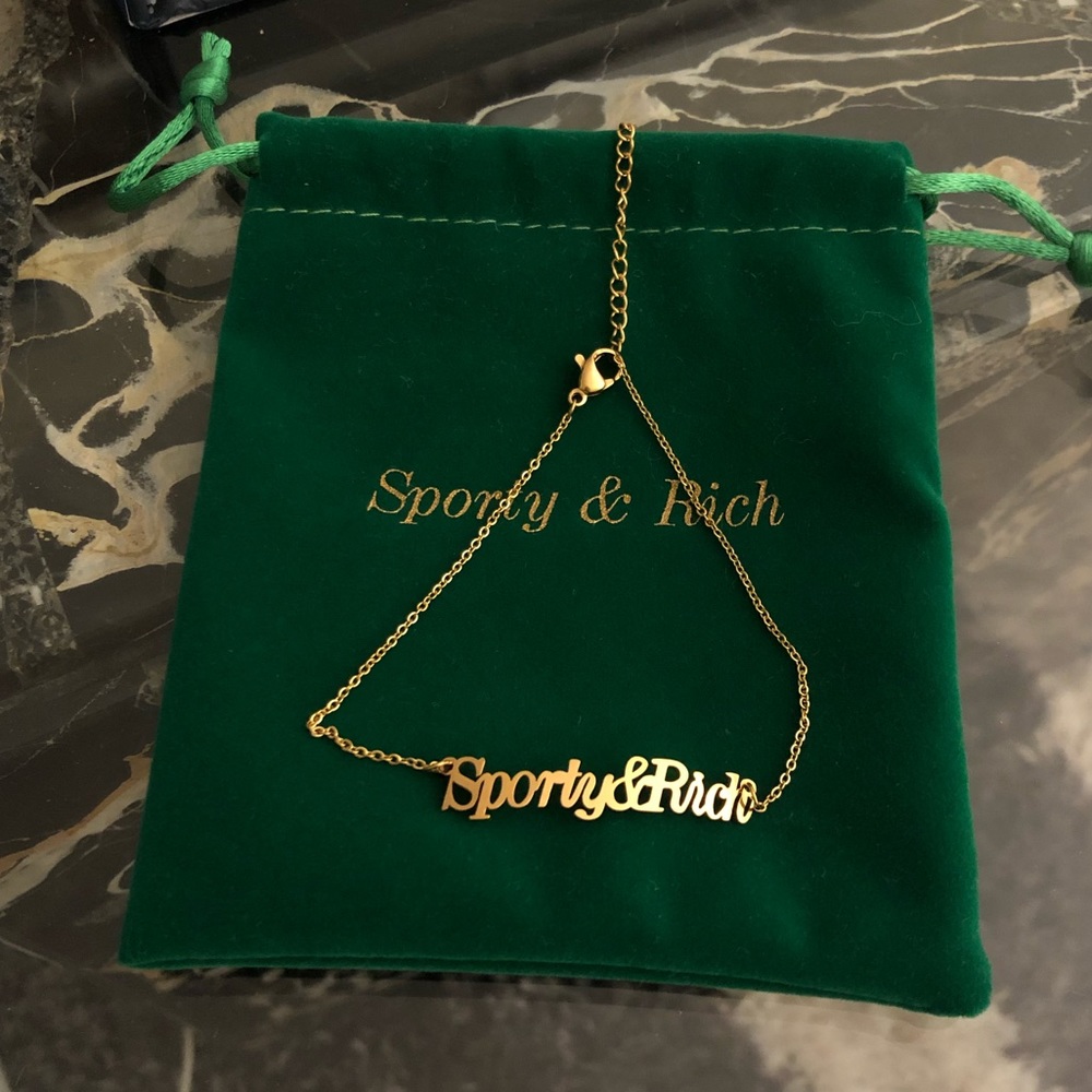 Sporty & Rich Gold Plated Anklet